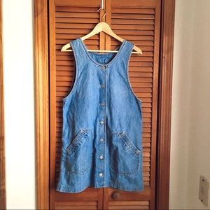 vintage denim mini dress